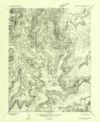 Download a high-resolution, GPS-compatible USGS topo map for Orange Cliffs 1 SE, UT (1954 edition)