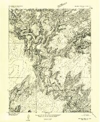 Download a high-resolution, GPS-compatible USGS topo map for Orange Cliffs 3 NW, UT (1954 edition)