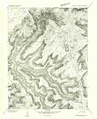 Download a high-resolution, GPS-compatible USGS topo map for Orange Cliffs 4 NW, UT (1954 edition)