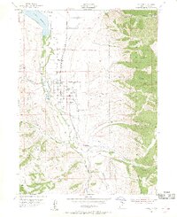 1955 Map of Avon, UT, 1956 Print