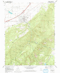 Download a high-resolution, GPS-compatible USGS topo map for Parowan, UT (1992 edition)