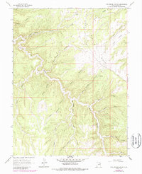 Download a high-resolution, GPS-compatible USGS topo map for Pine Spring Canyon, UT (1987 edition)