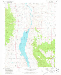 Download a high-resolution, GPS-compatible USGS topo map for Piute Reservoir, UT (1981 edition)