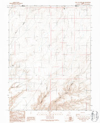 Download a high-resolution, GPS-compatible USGS topo map for Point of Rocks East, UT (1987 edition)