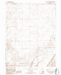 Download a high-resolution, GPS-compatible USGS topo map for Point of Rocks West, UT (1986 edition)
