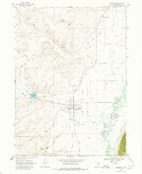 1968 Map of Randolph, UT, 1980 Print
