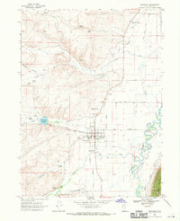 1968 Map of Randolph, UT, 1970 Print