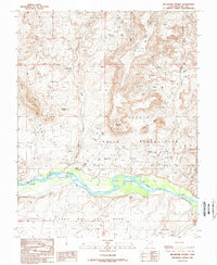 Download a high-resolution, GPS-compatible USGS topo map for Recapture Pocket, UT (1989 edition)
