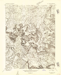 Download a high-resolution, GPS-compatible USGS topo map for Red Plateau SE, UT (1954 edition)