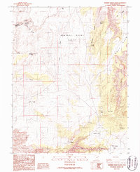 Download a high-resolution, GPS-compatible USGS topo map for Robbers Roost Flats, UT (1987 edition)