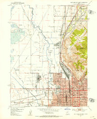 Download a high-resolution, GPS-compatible USGS topo map for Salt Lake City North, UT (1953 edition)