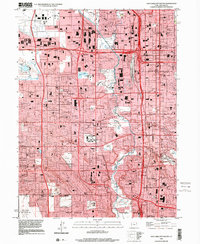 preview thumbnail of historical topo map of Salt Lake County, UT in 1999