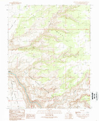 Download a high-resolution, GPS-compatible USGS topo map for Slickhorn Canyon East, UT (1989 edition)