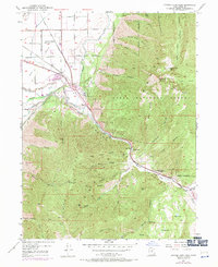 Download a high-resolution, GPS-compatible USGS topo map for Spanish Fork Peak, UT (1971 edition)