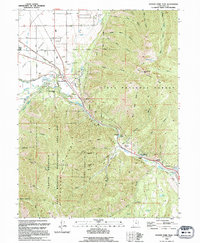 Download a high-resolution, GPS-compatible USGS topo map for Spanish Fork Peak, UT (1994 edition)