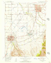 1948 Map of Benjamin, UT, 1956 Print