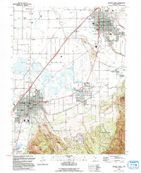 Download a high-resolution, GPS-compatible USGS topo map for Spanish Fork, UT (1994 edition)