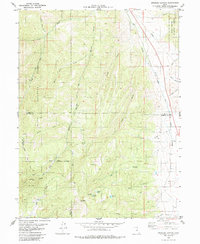 Download a high-resolution, GPS-compatible USGS topo map for Spencer Canyon, UT (1985 edition)