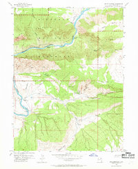 Download a high-resolution, GPS-compatible USGS topo map for Split Mountain, UT (1969 edition)