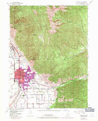 Download a high-resolution, GPS-compatible USGS topo map for Springville, UT (1970 edition)