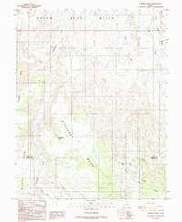 Download a high-resolution, GPS-compatible USGS topo map for Stevens Mesa, UT (1987 edition)