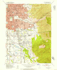 Download a high-resolution, GPS-compatible USGS topo map for Sugar House, UT (1954 edition)