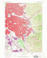 Download a high-resolution, GPS-compatible USGS topo map for Sugar House, UT (1971 edition)