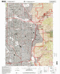 preview thumbnail of historical topo map of Salt Lake County, UT in 1998