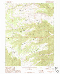 Download a high-resolution, GPS-compatible USGS topo map for Summerhouse Ridge, UT (1985 edition)