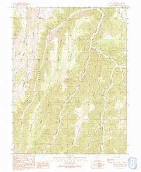 Download a high-resolution, GPS-compatible USGS topo map for Supply Canyon, UT (1991 edition)