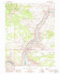 Download a high-resolution, GPS-compatible USGS topo map for Teapot Rock, UT (1988 edition)