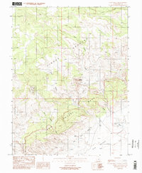 Download a high-resolution, GPS-compatible USGS topo map for Temple Mountain, UT (1988 edition)