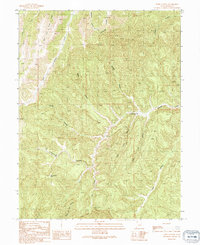 Download a high-resolution, GPS-compatible USGS topo map for Tepee Canyon, UT (1991 edition)