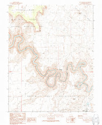 Download a high-resolution, GPS-compatible USGS topo map for The Goosenecks, UT (1989 edition)