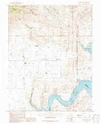Download a high-resolution, GPS-compatible USGS topo map for Ticaboo Mesa, UT (1988 edition)