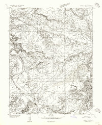 Download a high-resolution, GPS-compatible USGS topo map for Tidwell 1 SE, UT (1955 edition)