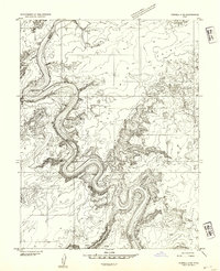 Download a high-resolution, GPS-compatible USGS topo map for Tidwell 4 NE, UT (1954 edition)