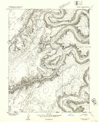 Download a high-resolution, GPS-compatible USGS topo map for Tidwell 4 SE, UT (1954 edition)