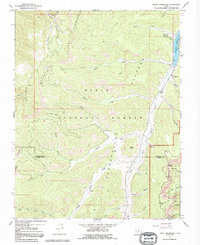 Download a high-resolution, GPS-compatible USGS topo map for Tropic Reservoir, UT (1991 edition)