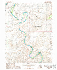 Download a high-resolution, GPS-compatible USGS topo map for Turks Head, UT (1988 edition)