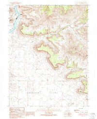 Download a high-resolution, GPS-compatible USGS topo map for Tusher Canyon, UT (1991 edition)
