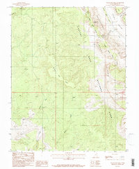 Download a high-resolution, GPS-compatible USGS topo map for Wagon Box Mesa, UT (1987 edition)