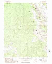 Download a high-resolution, GPS-compatible USGS topo map for Wagon Box Mesa, UT (1987 edition)