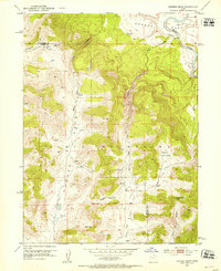 preview thumbnail of historical topo map of Uintah County, UT in 1952