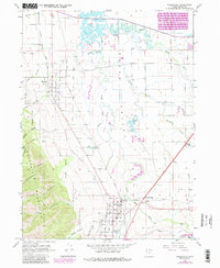 Download a high-resolution, GPS-compatible USGS topo map for Wellsville, UT (1986 edition)