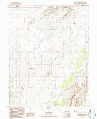 Download a high-resolution, GPS-compatible USGS topo map for Whitbeck Knoll, UT (1987 edition)