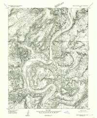 Download a high-resolution, GPS-compatible USGS topo map for White Canyon 2 SW, UT (1954 edition)