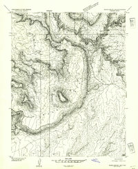 Download a high-resolution, GPS-compatible USGS topo map for White Canyon 4 SE, UT (1954 edition)