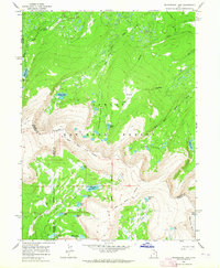 Download a high-resolution, GPS-compatible USGS topo map for Whiterocks Lake, UT (1964 edition)