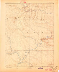1885 Map of Ashley, 1896 Print